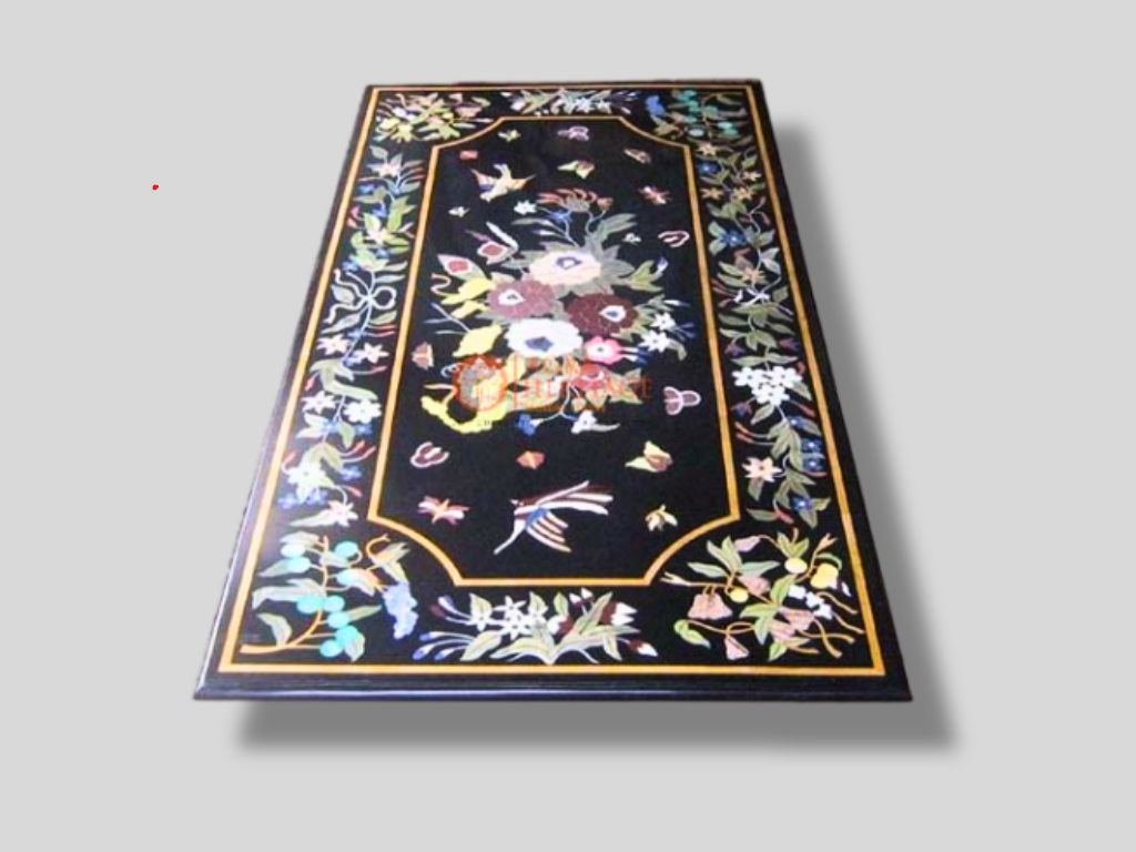 Handicraft Inlay Marble Dining Table Decor